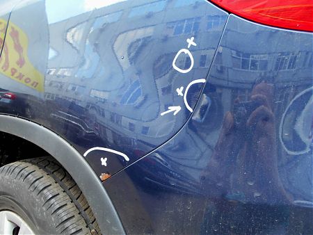Отслоение лакокрасочного покрытия на Volkswagen Tiguan